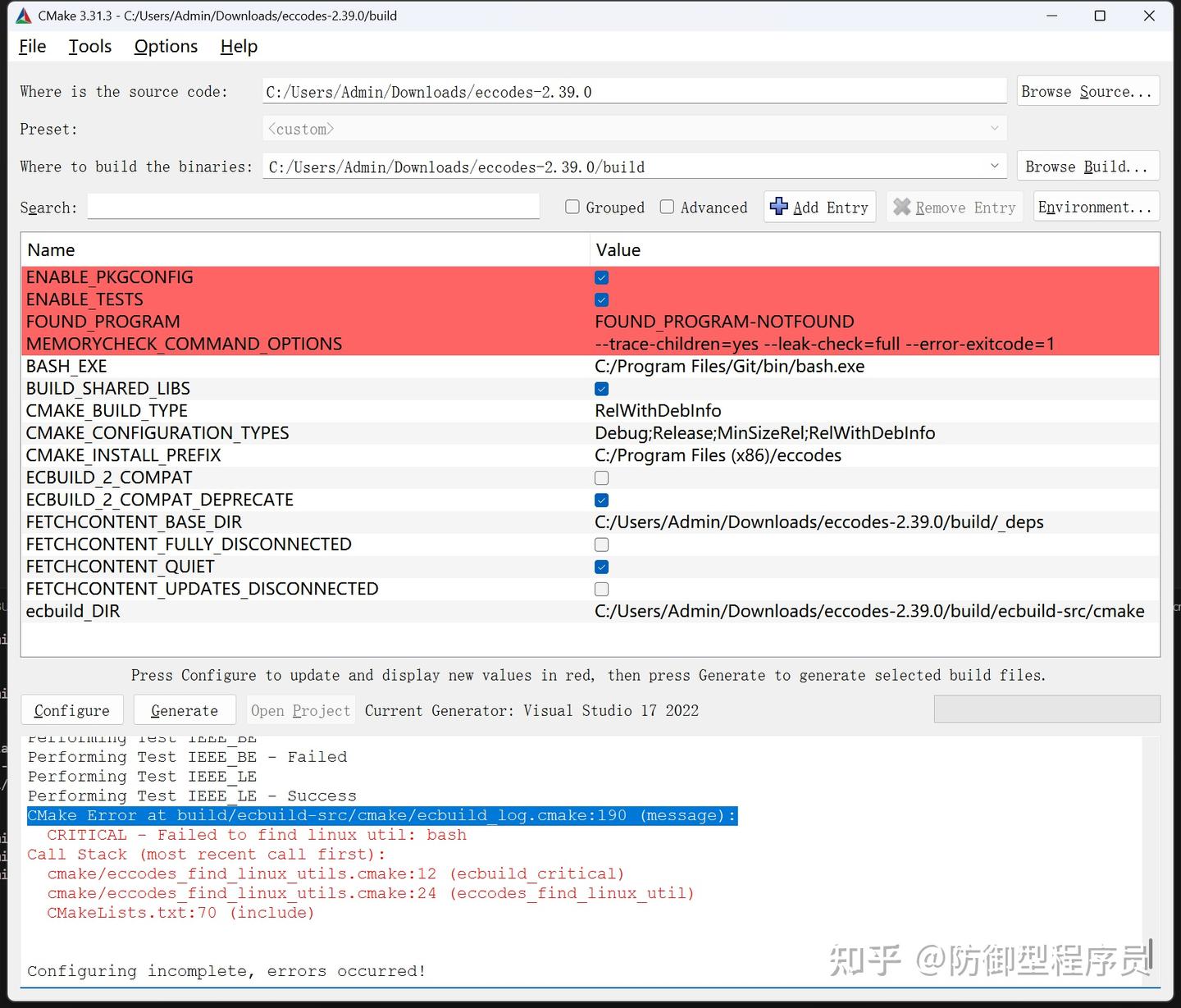 Windows 使用 MSVC 编译安装 ecCodes 2.39.0 - 知乎