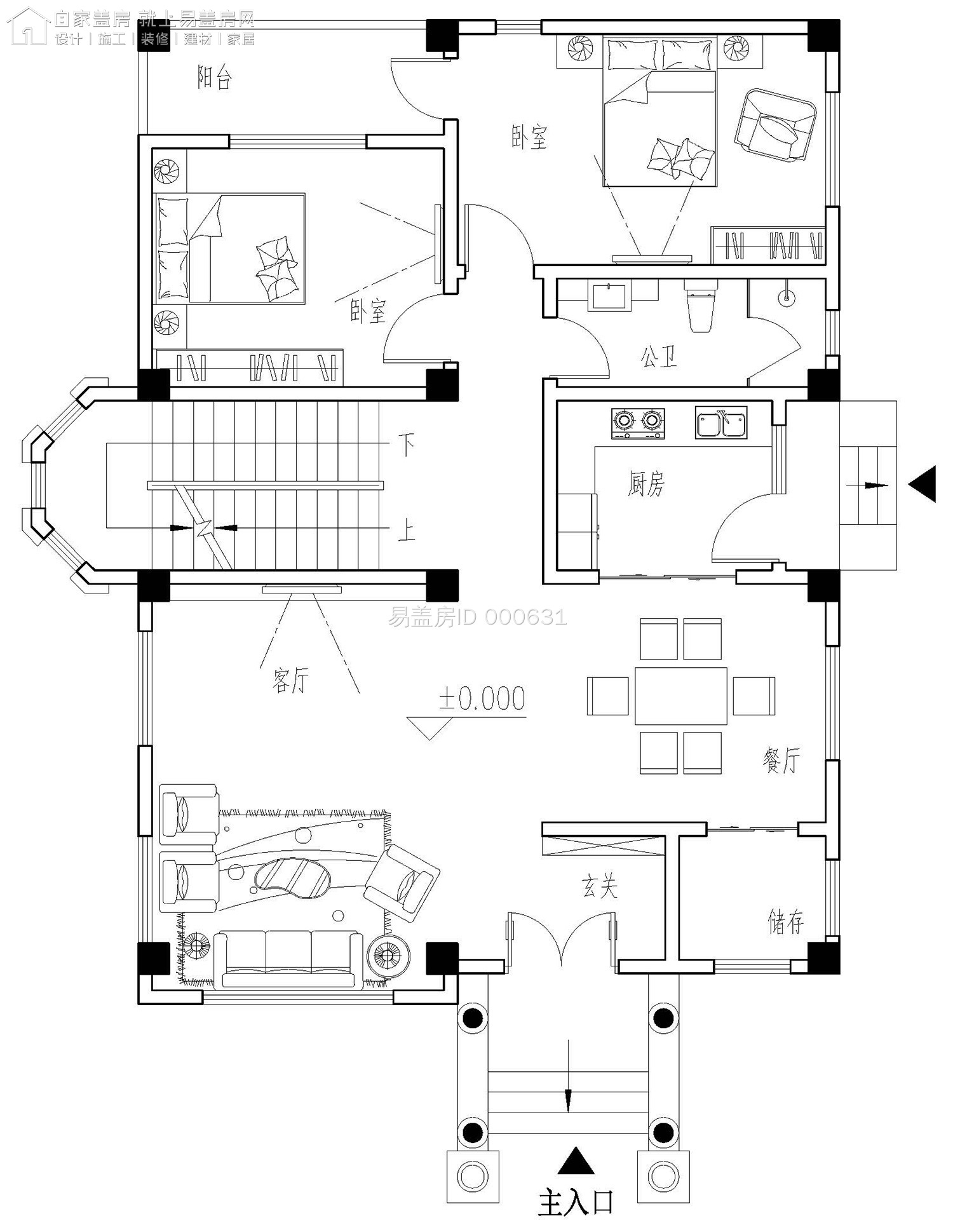 宽8米长15米户型图图片