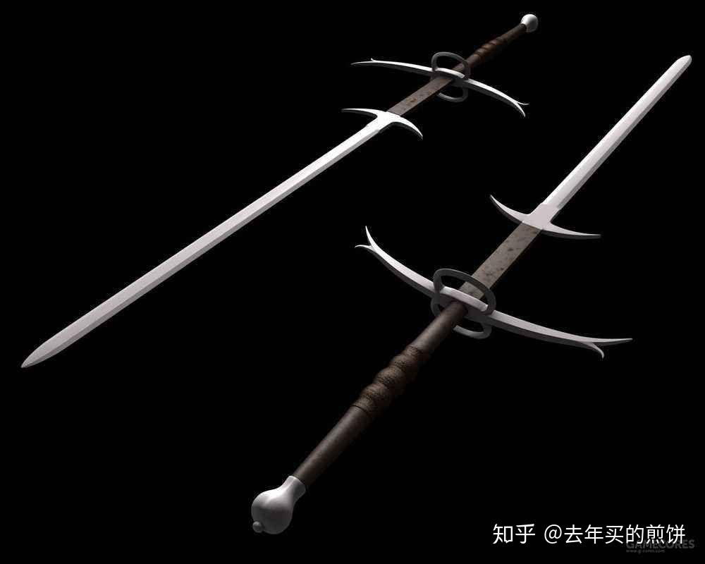 一把西方大剑由几部分组成与我国古代的剑相比有什么区别? - 知乎
