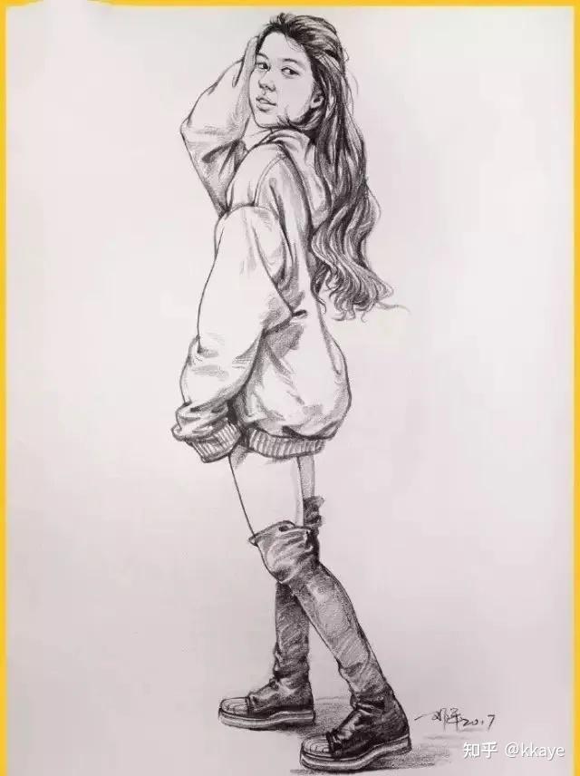 求速写人物画的太空,没内容该怎么解决? - 知乎