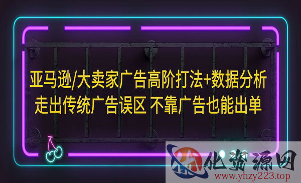 《亚马逊大卖家广告高阶打法+数据分析》走出传统广告误区 不靠广告也能出单》_wwz