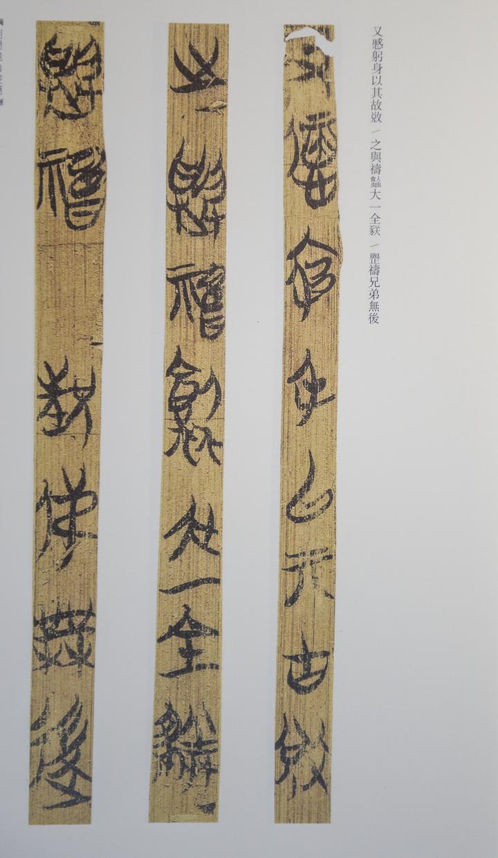 包山与望山楚简墨迹：与郭店楚简属于同一区域，书写风格大同小异 - 知乎
