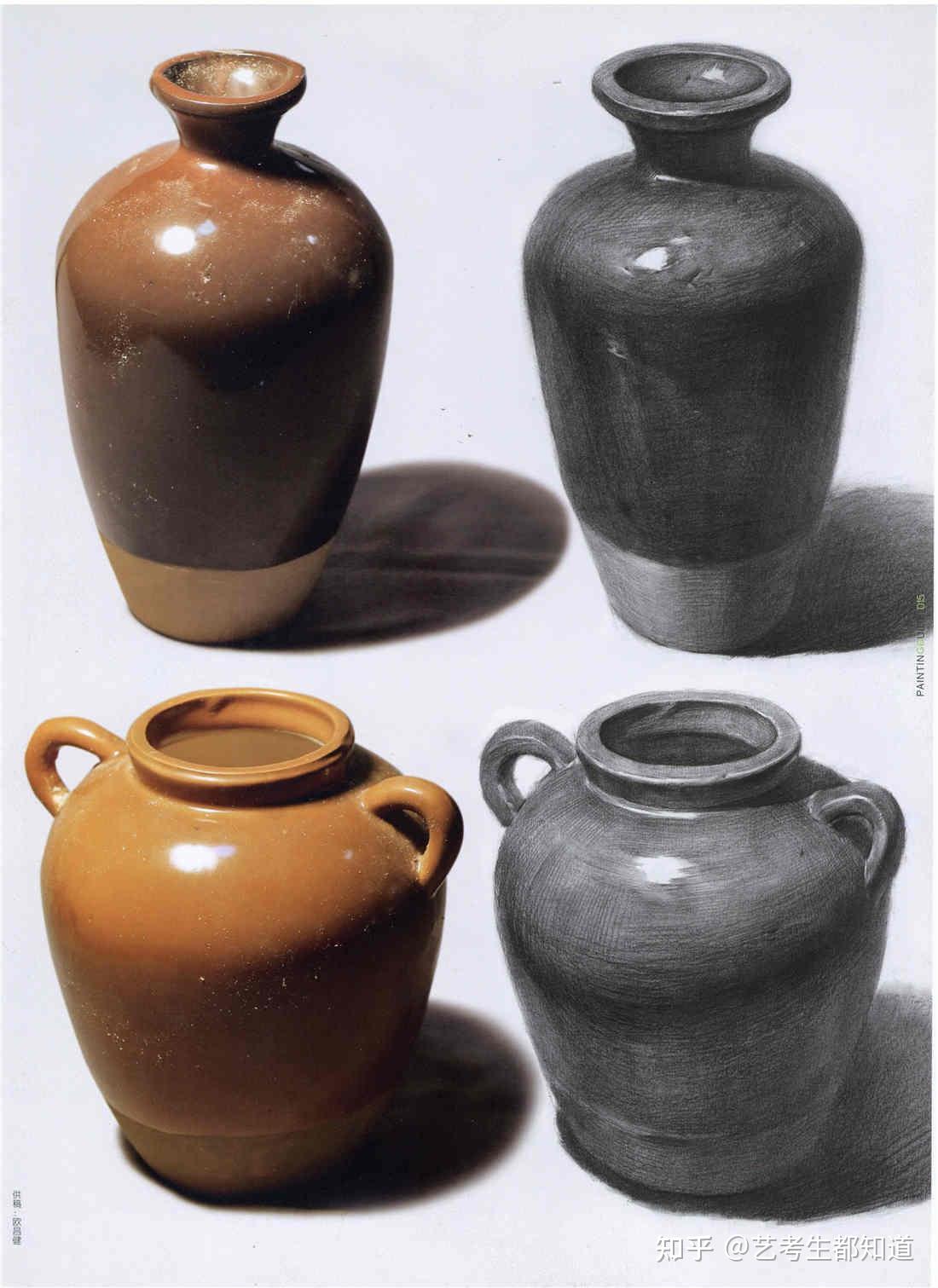 有没有素描静物比较高清的单个或组合的临摹图