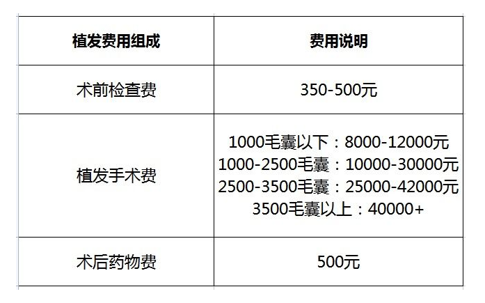 这样子程度去植发需要多少钱? 