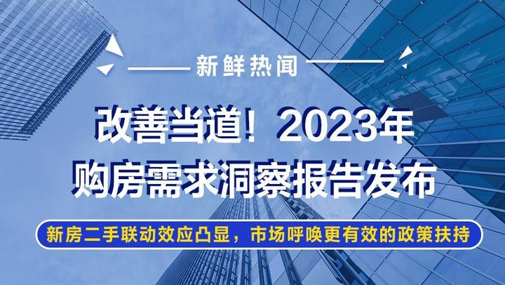 改善当道！2023年购房需求洞察报告发布 - 知乎