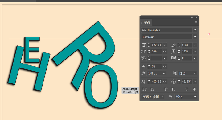 illustrator使用修饰文字工具对字符进行缩放,旋转,移动的操作方法 - 知乎