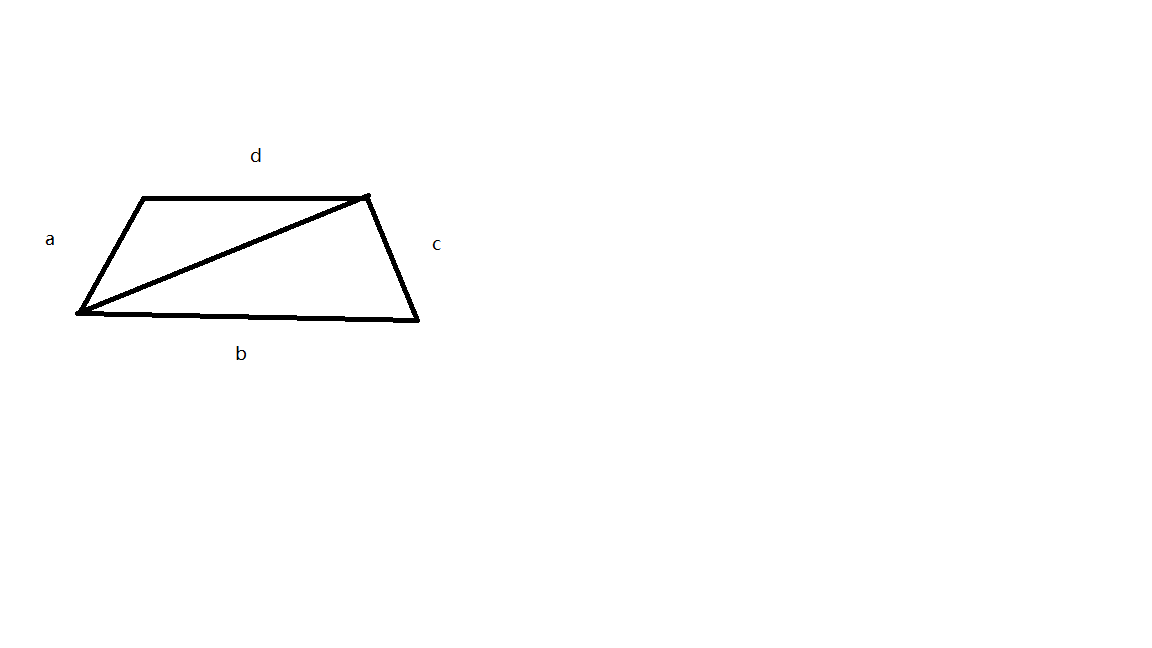 只知道梯形的4条边,能否算出梯形面积?