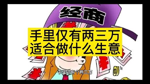 投资两三万的小生意(投资两三万的小生意怎么样)