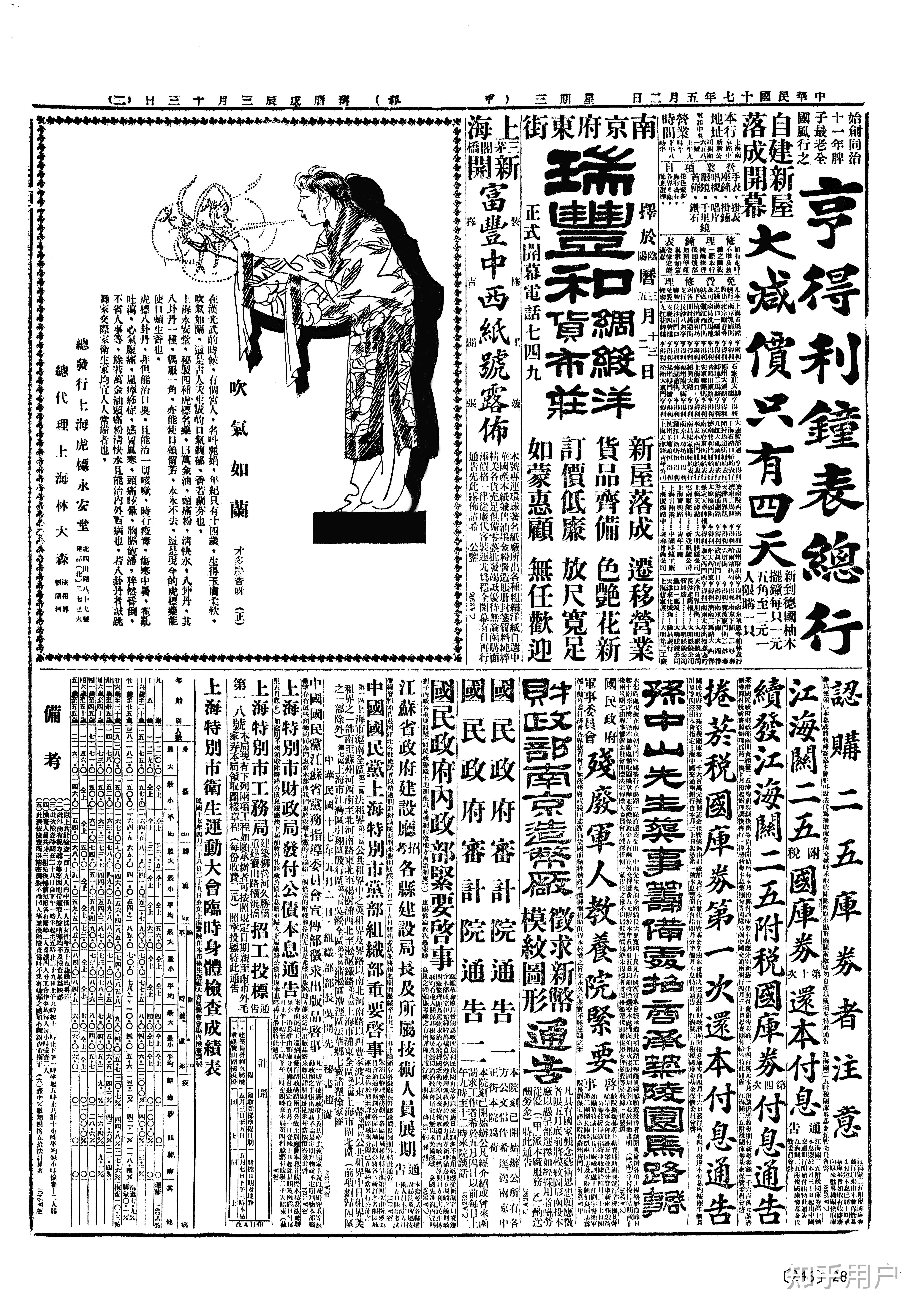 民国时期的报纸都是有哪些啊?《申报》这类的?