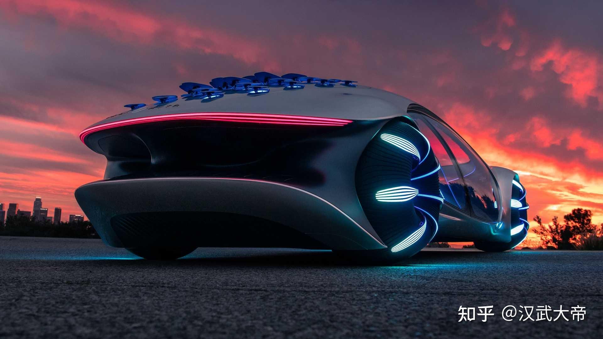 奔驰与卡梅隆合作设计的全新阿凡达概念车「vision avtr」开放试驾,有