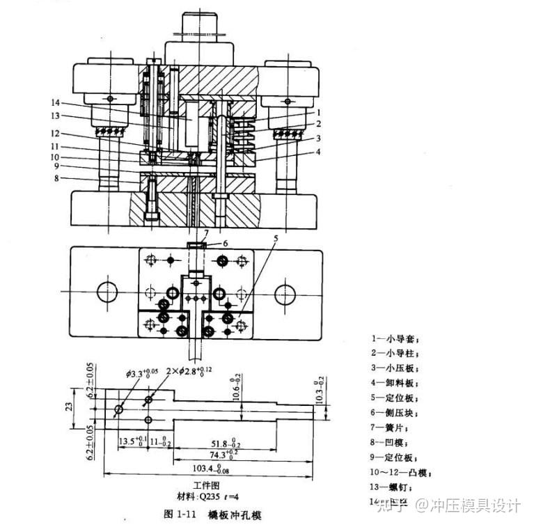 模具设计结构--冲孔、冲槽 - 知乎