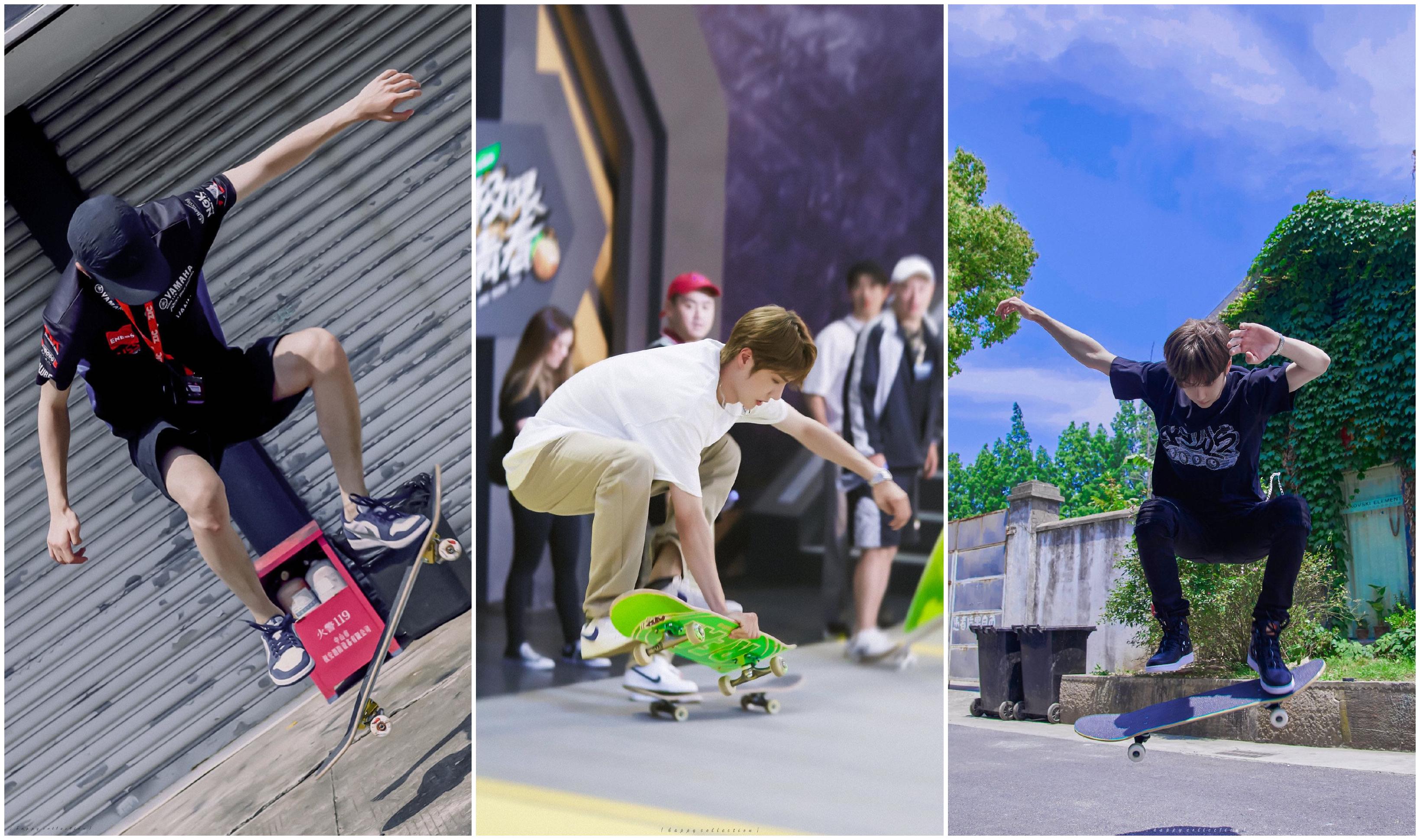 怎样看待王一博玩滑板