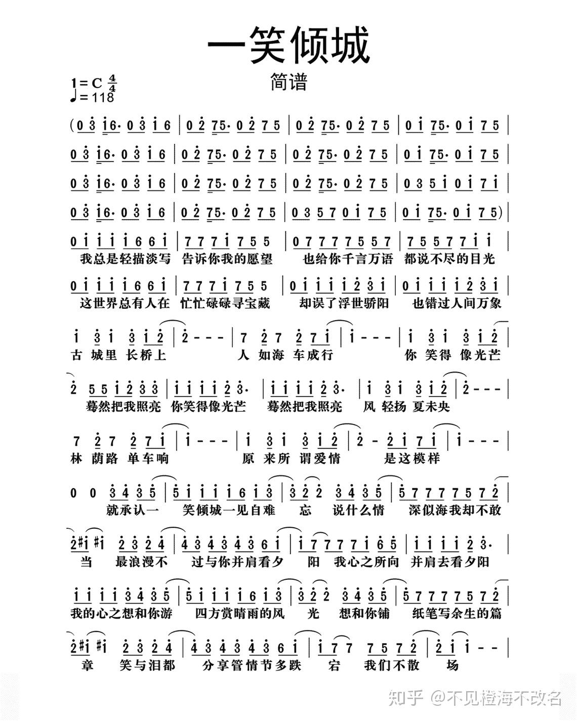 没人觉得剩下的盛夏和一笑倾城的副歌部分略相似吗? - 知乎