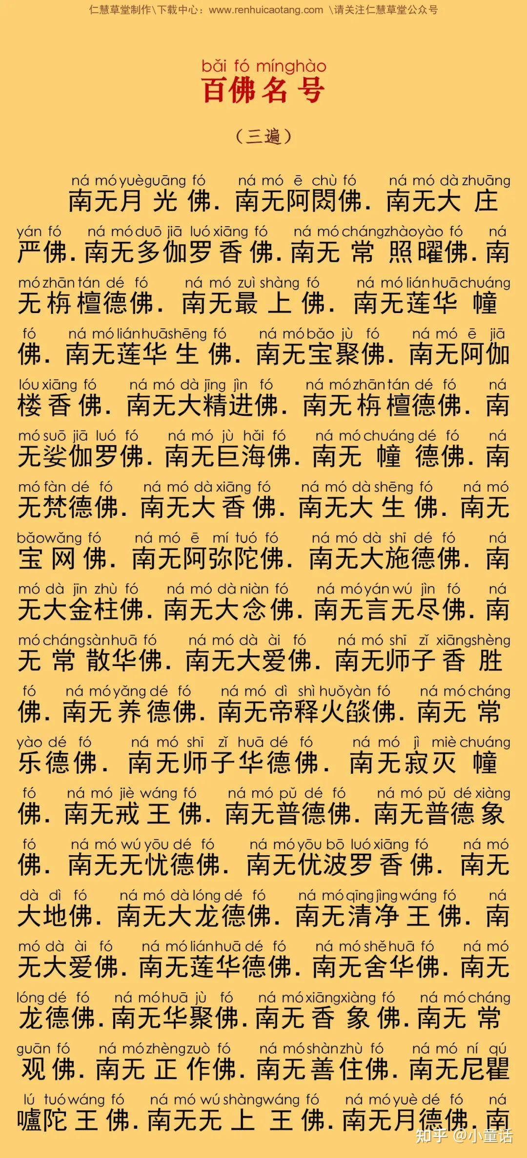 佛说百佛名经图片