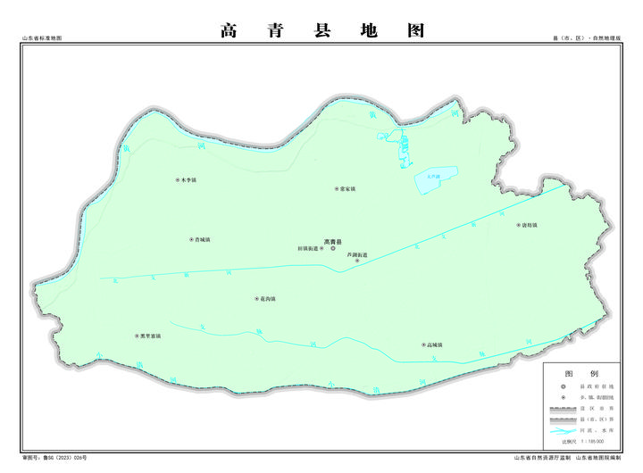 高青县城地图图片