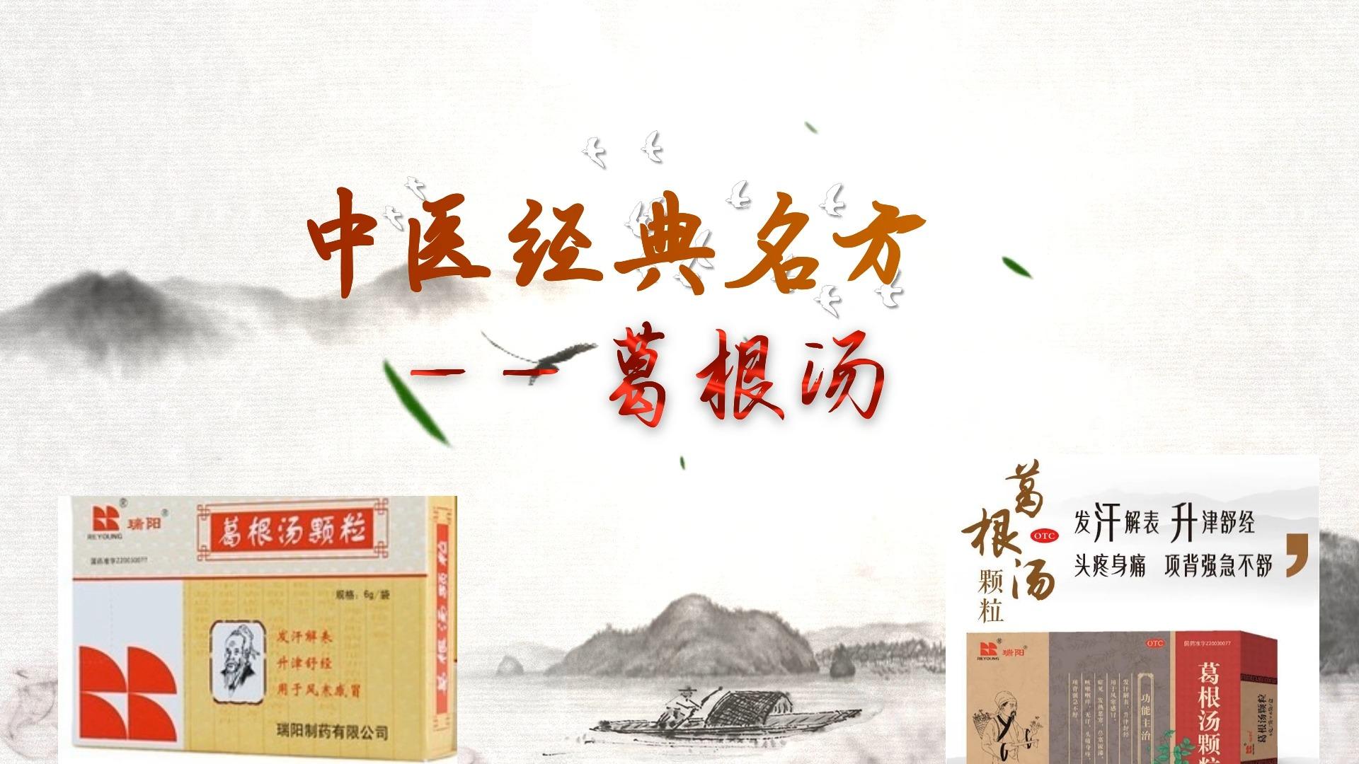 中医经典名方——葛根汤