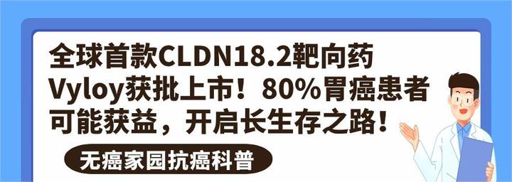 全球首款CLDN18.2靶向药Vyloy获批上市！80%胃癌患者可能获益，开启长生存之路！ - 知乎