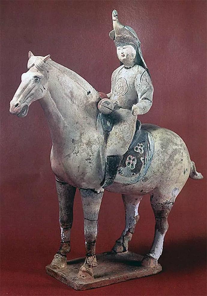 中国艺术史鉴赏】唐三彩骑马俑【多图】 - 知乎