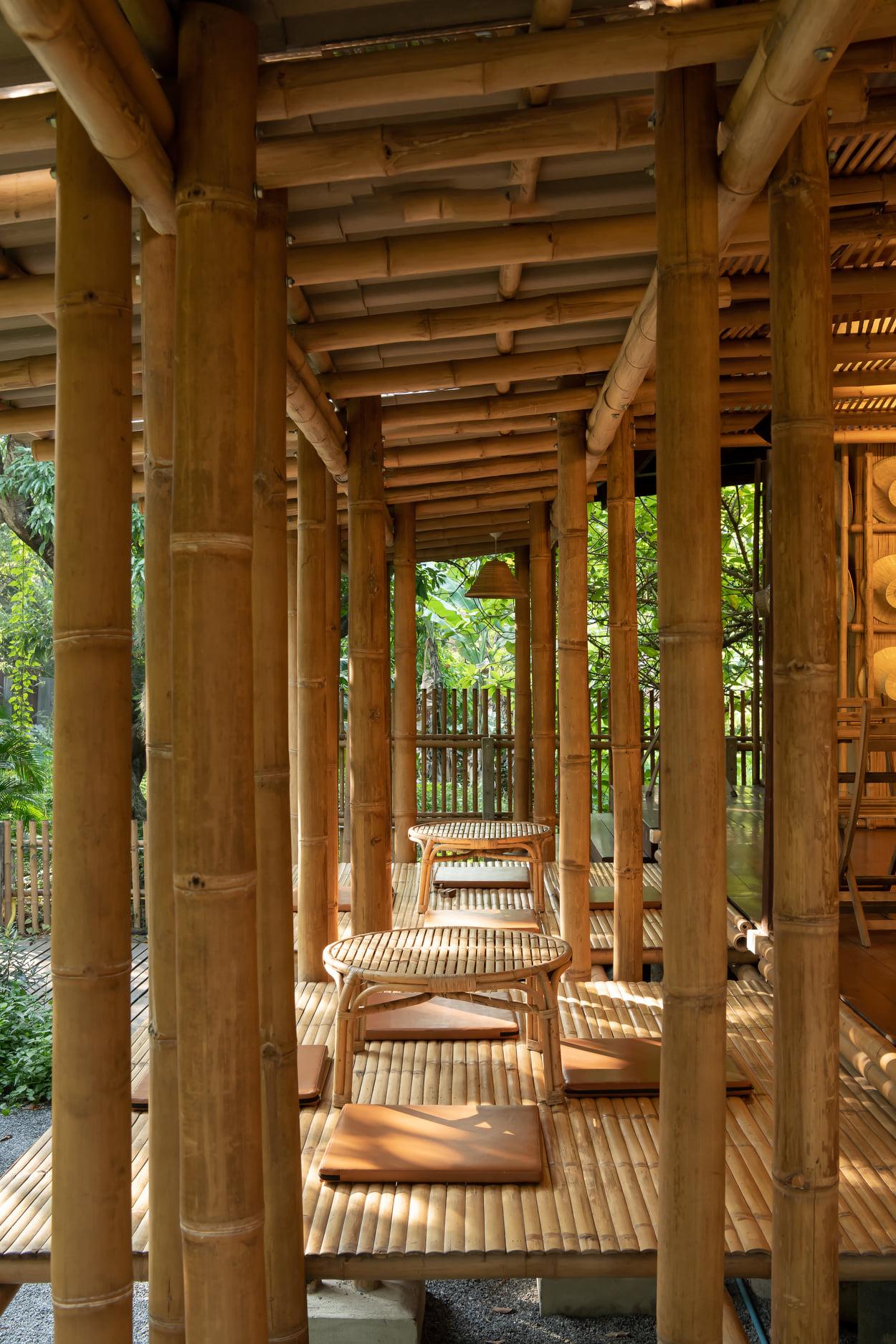 荔枝花园内的天然竹建筑咖啡厅(境道原竹) - 知乎