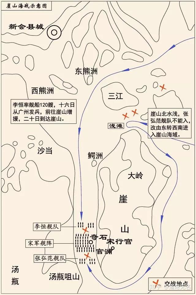 崖门镇地图图片