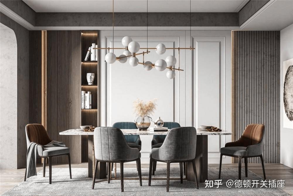 餐厅照明应该怎么设计,吸顶灯还是无主灯? - 知乎