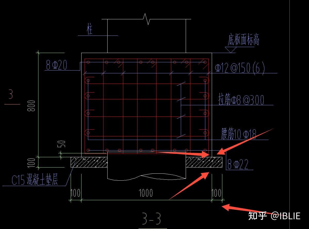 基础承台、底板底垫层做法为：100厚C15素混凝土垫；基础垫层宽出基础边100，承台厚是100吗? - 知乎