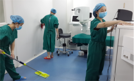 手术室连台手术物体表面清洁消毒