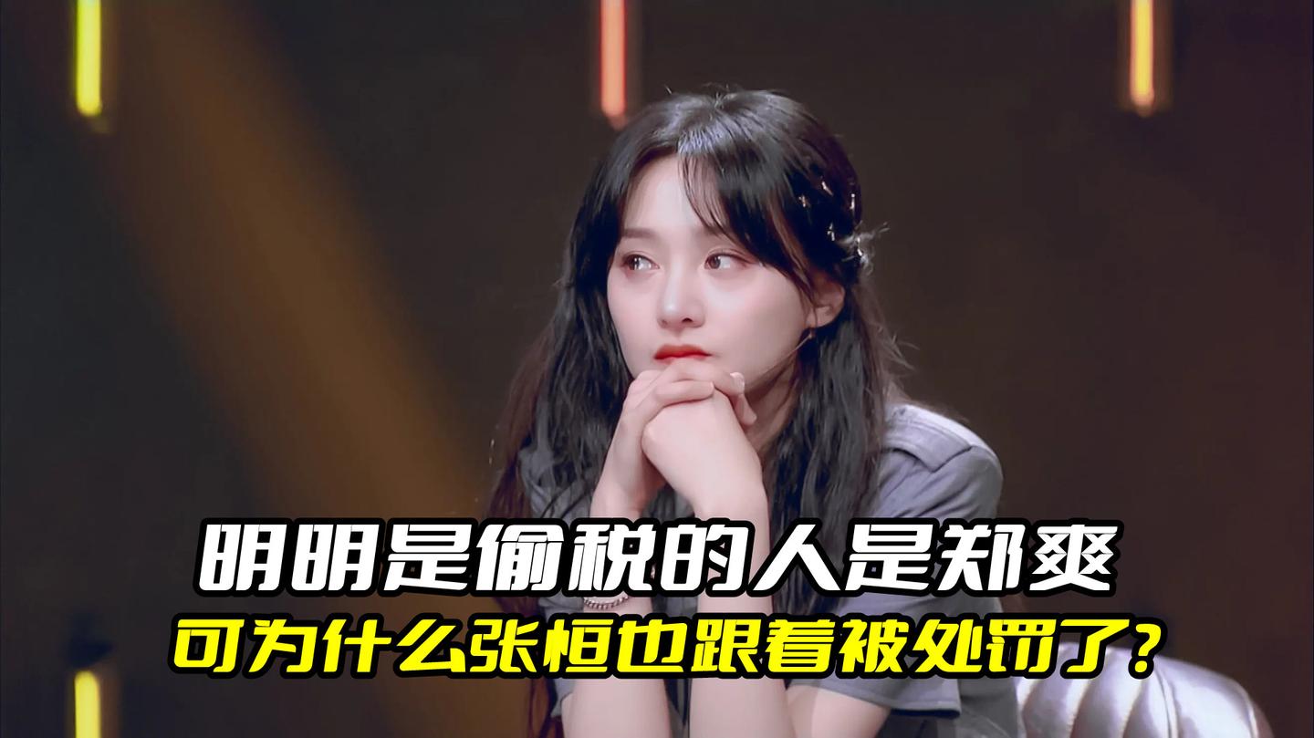 是郑爽在那偷税为什么张恒也要被重罚关键他帮助郑爽逃税