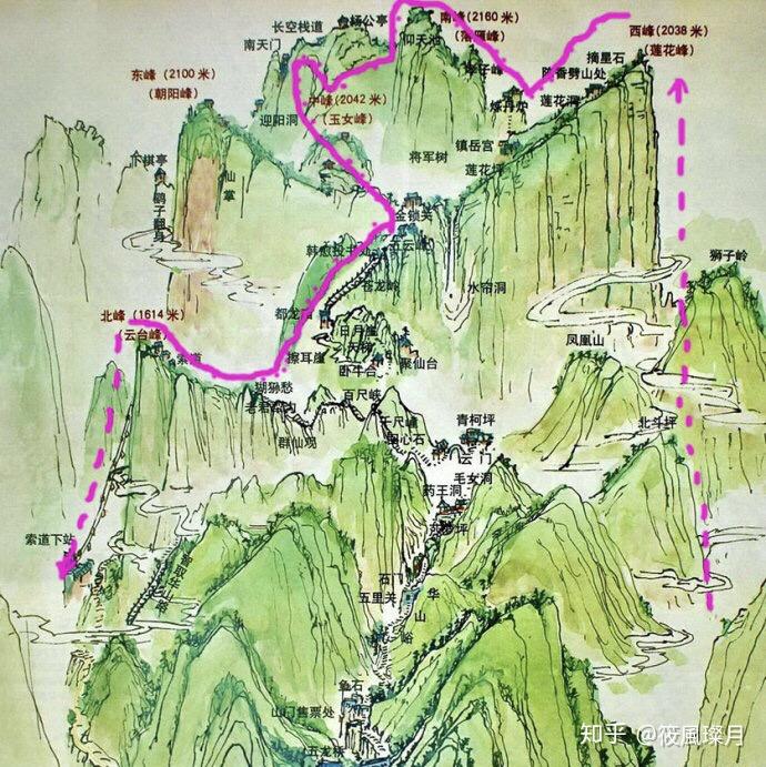 济南华山地图图片