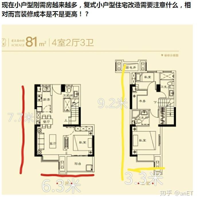【平面户型优化】3月份，知乎住宅户型平面优化/改造大集合 - 知乎