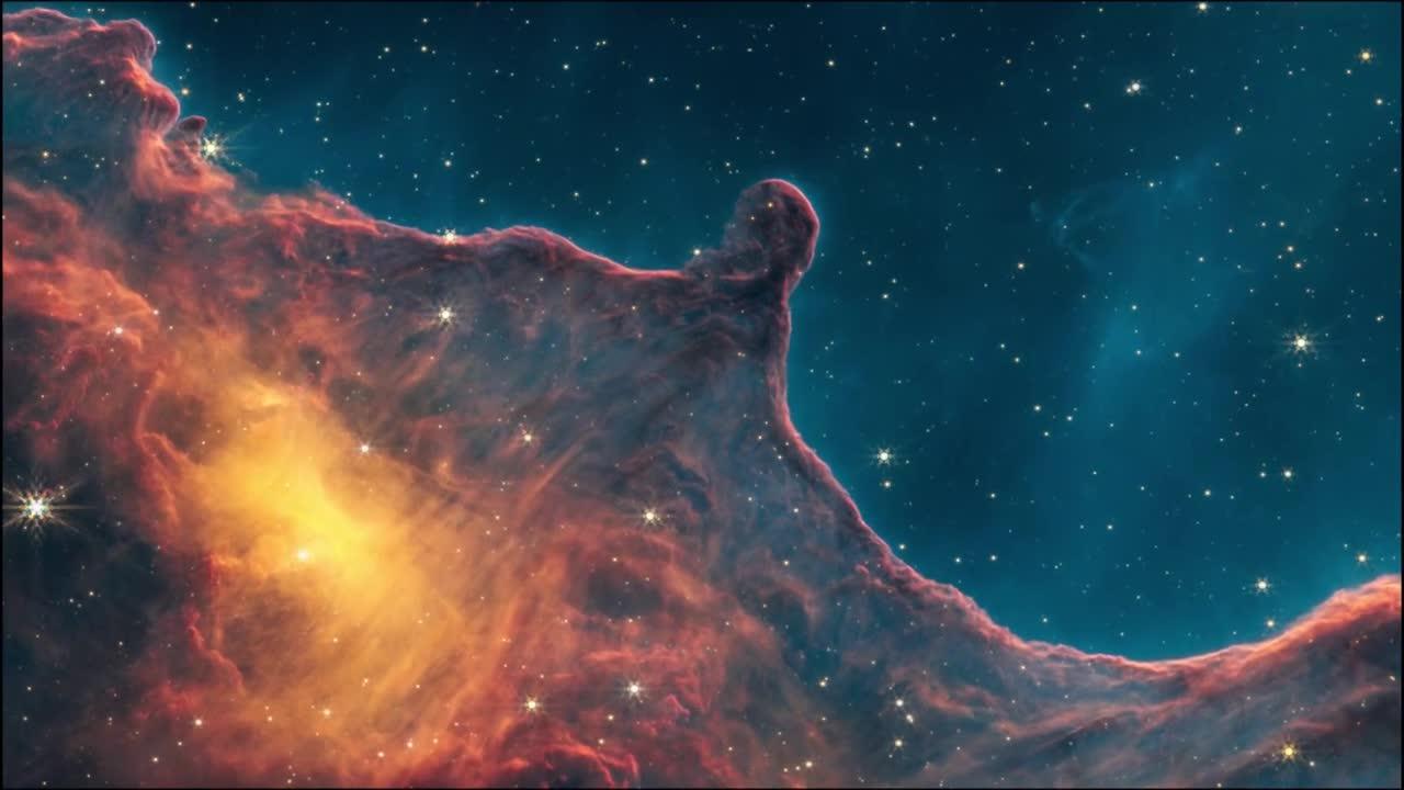 美丽的船底座星云依旧是韦伯作品好壮观