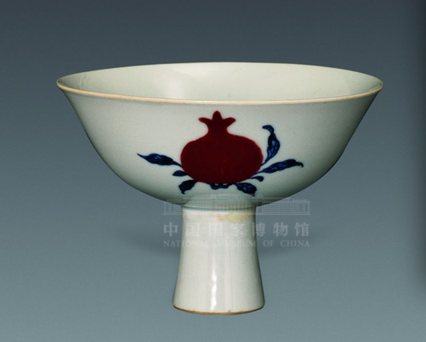 中国明時代末期清時代早期染付大碗 明代中期成化弘治正德时期一束莲青花碗残件窑址