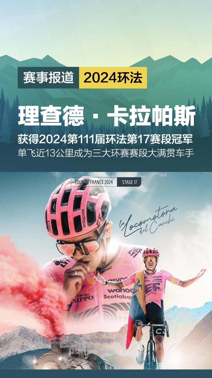 三大环赛赛段大满贯实现,英孚教育车队理查德·卡拉帕斯夺得2024年