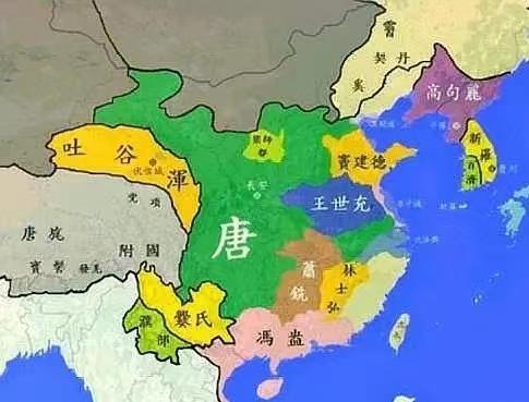 唐朝末年群雄割据地图图片