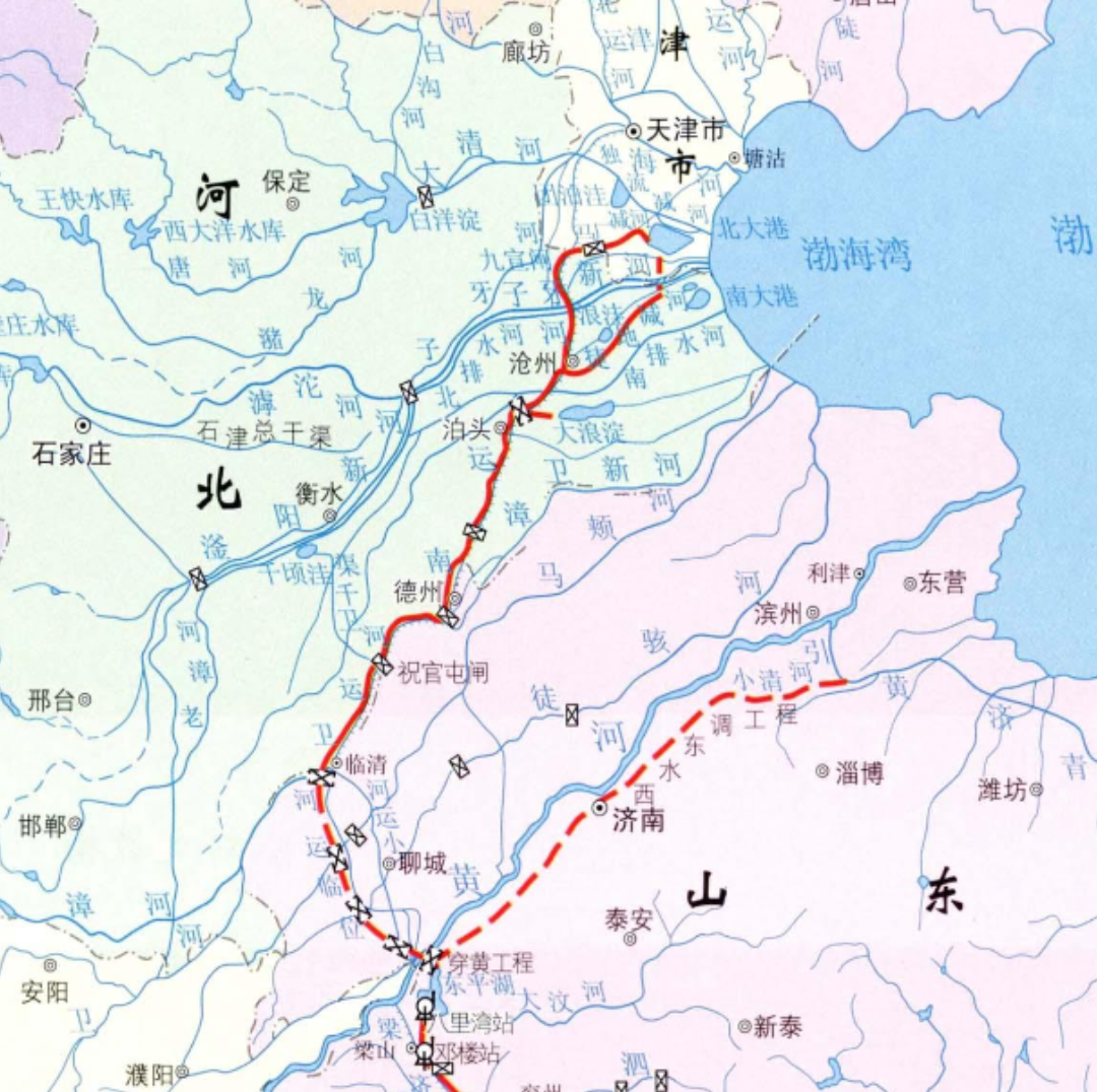 南水北调东线在黄河以北有通航条件吗?