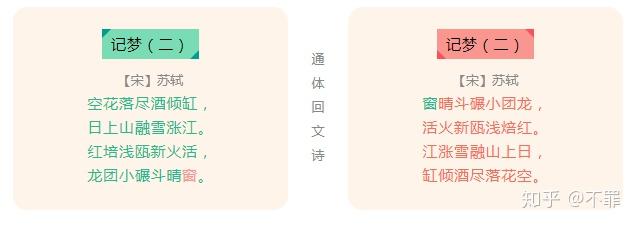 有哪些著名的回文诗词? - 知乎