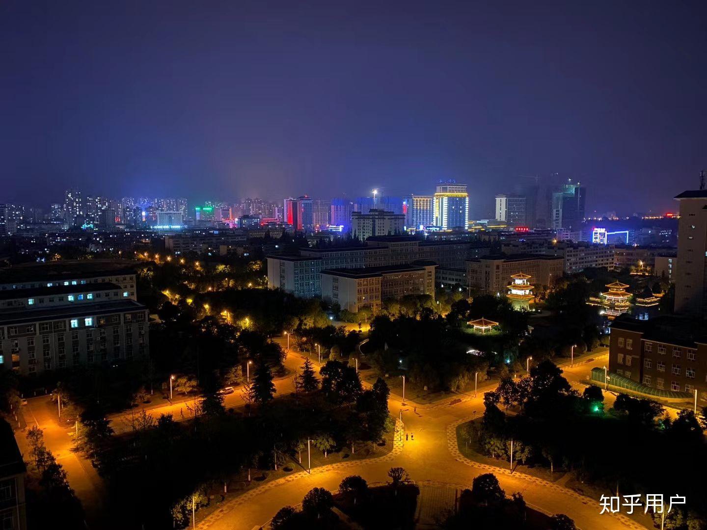 陕西理工大学夜景图片