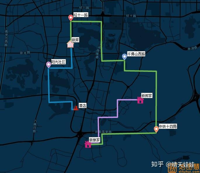 婚礼车队路线图怎么制作? - 知乎