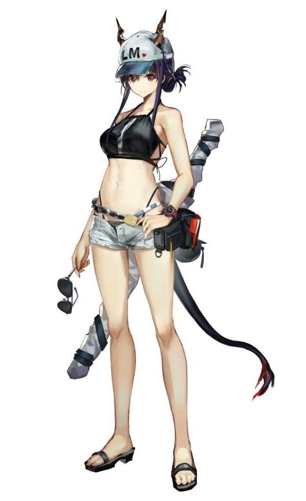 《明日方舟》夏日限定陈的立绘是否真的拉跨? - 知乎