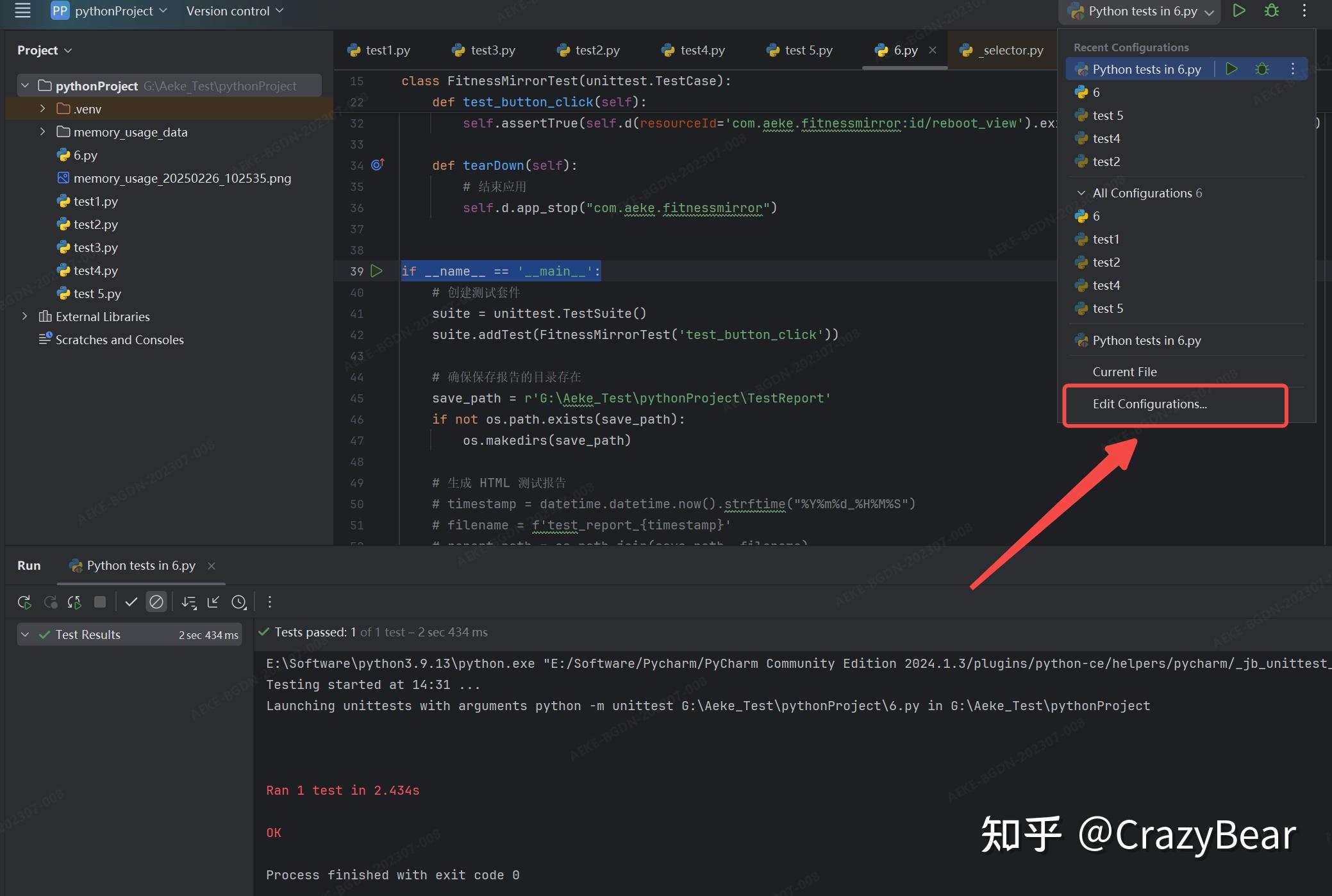 Pycharm Run python Tests In XXX py Pycharm run python tests in xxx py
