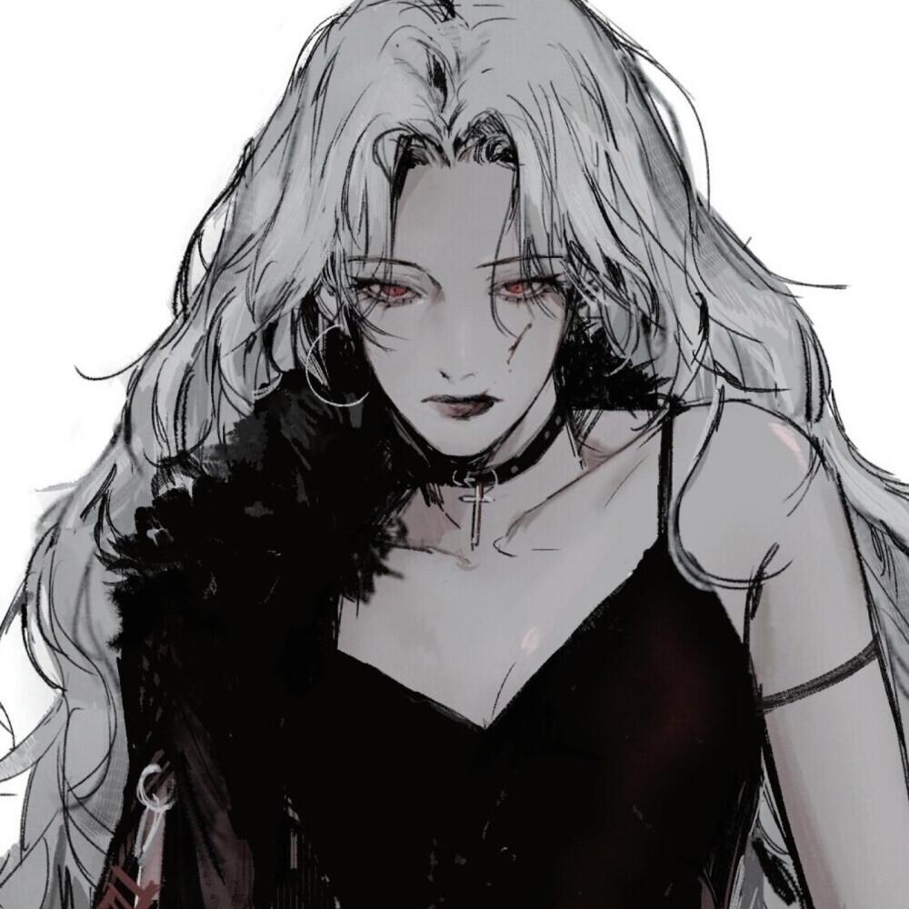 求黑白色系的动漫闺蜜头像? - 知乎