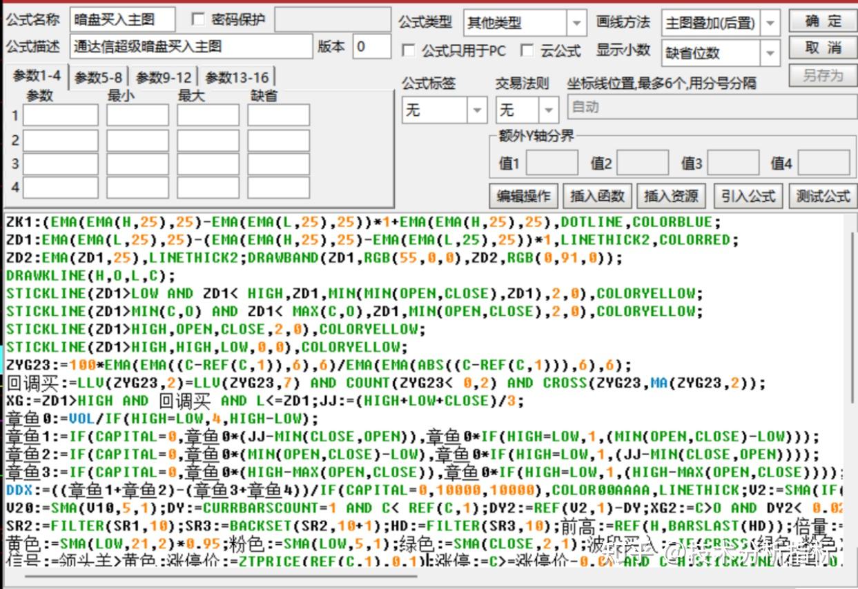 股票技术指标之：通达信超级暗盘买入- 知乎
