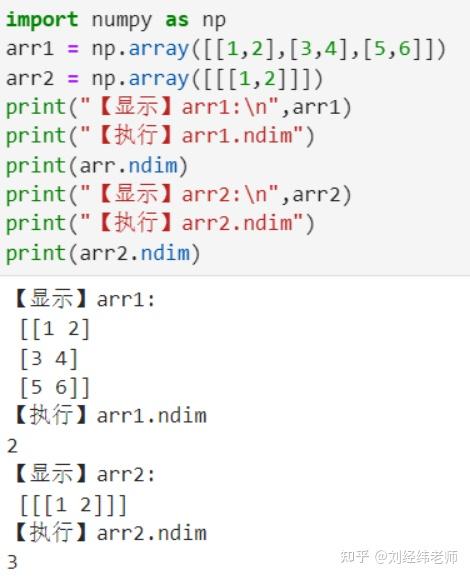 查看数组的维度 ndarray.ndim - 知乎