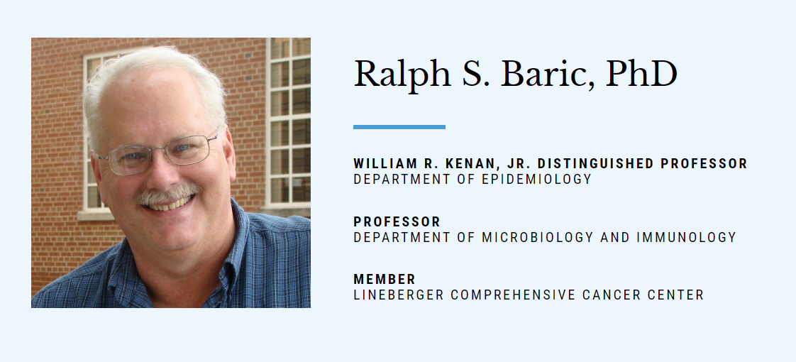 如何评价冠状病毒专家拉尔夫·巴里克 ralph baric?