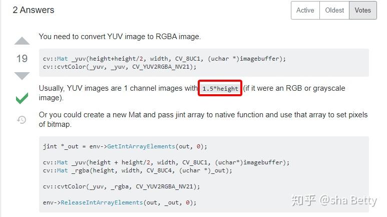 opencv Mat android NV21 image data buffer - 知乎