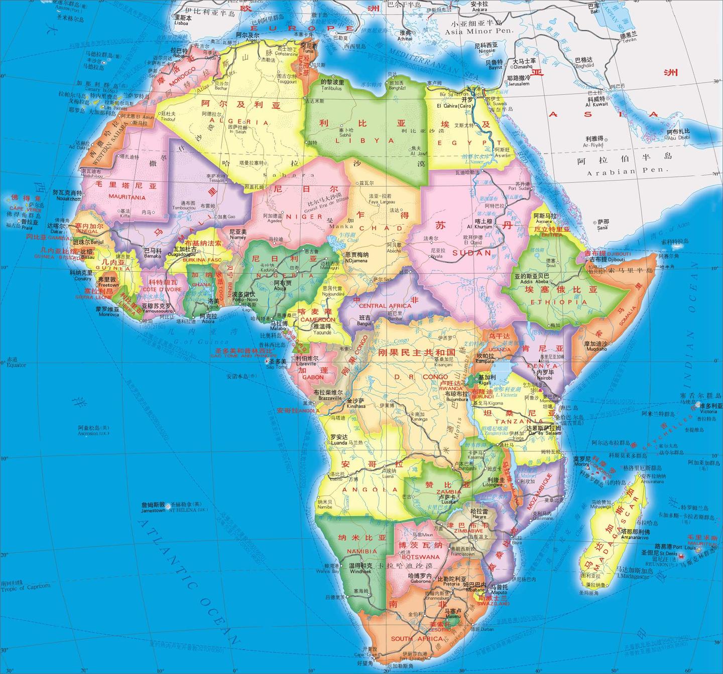 图文解读非洲行政和地理，高清地图可收藏- 知乎