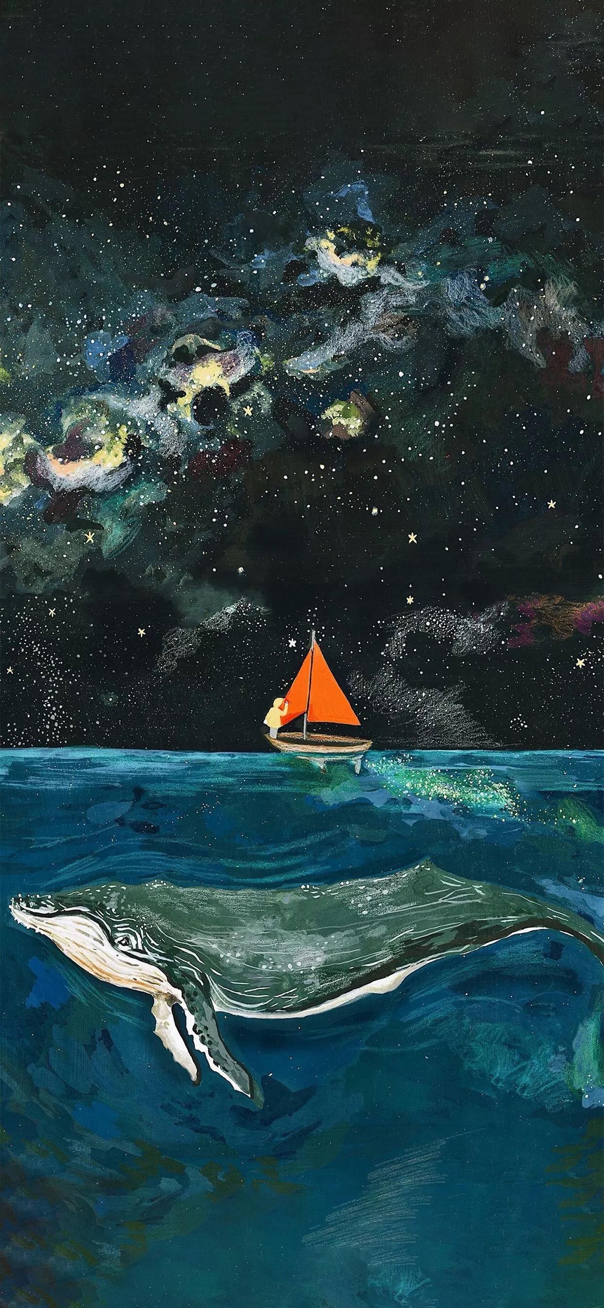 有没有那种暗色系的好看全面屏手机壁纸啊