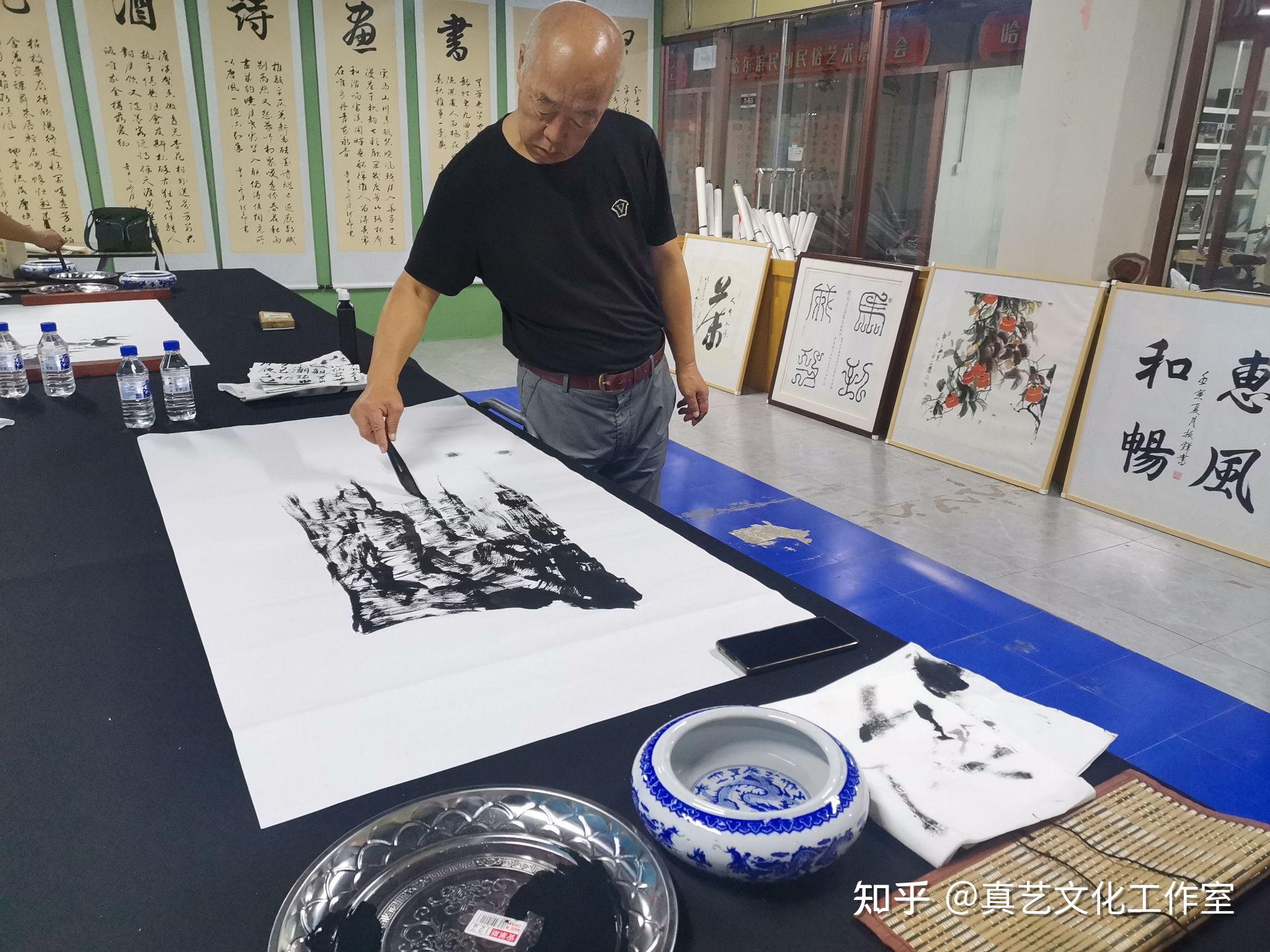 书画家李金男书画家赵立斌书画家谢树国作品合影真艺工作室整理编辑