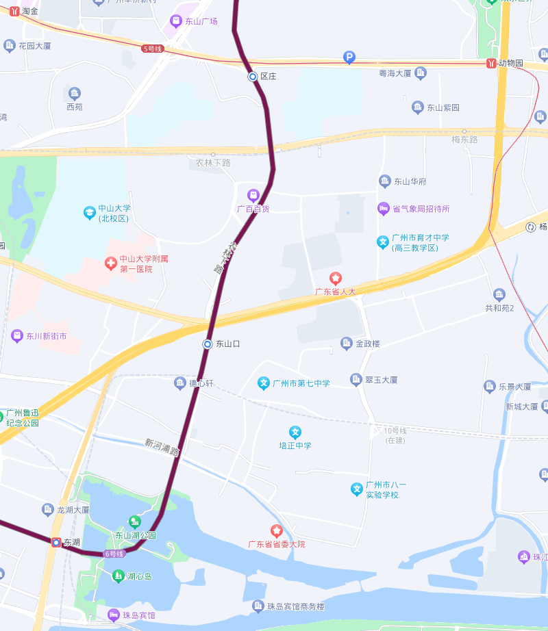 广州地铁六号线路图图片